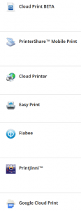 Android Print Apps