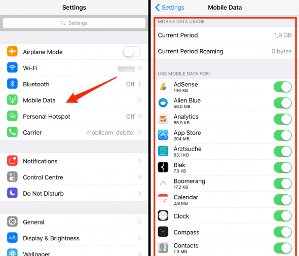 How To Check Lower Your IPhone Mobile Data Usage CMM Telecoms 