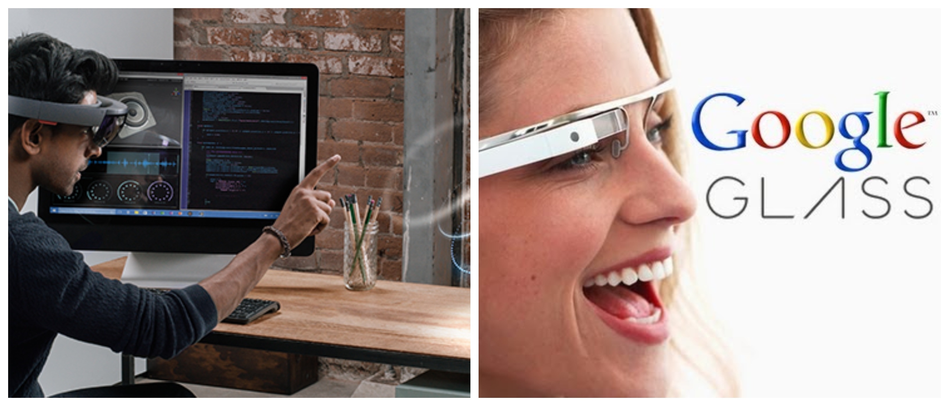 Microsoft HoloLens and Google Glass