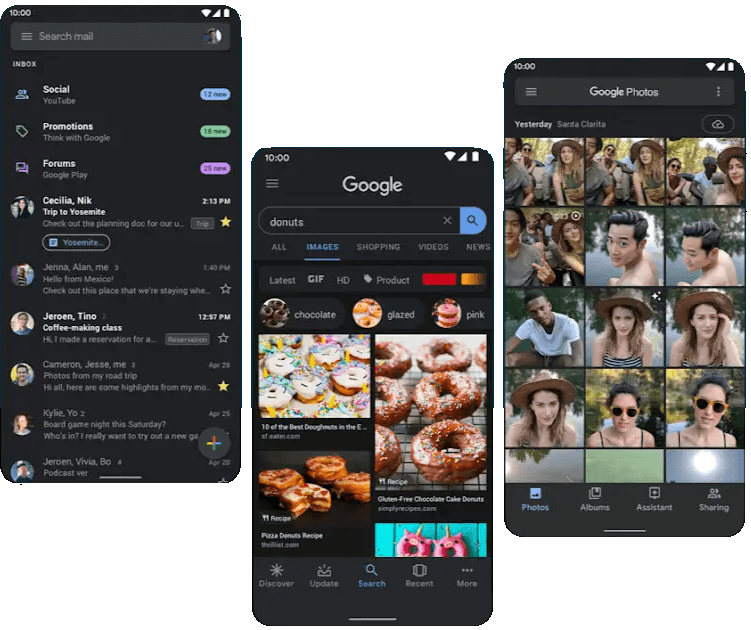 what's new in android 10 dark theme