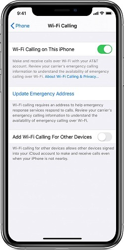 WiFi Calling for iPhone XR O2 Signal Problems